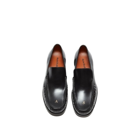 LOAFERS LEATHER AS BLACK