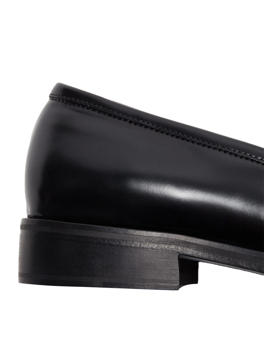 LOAFERS LEATHER AS BLACK