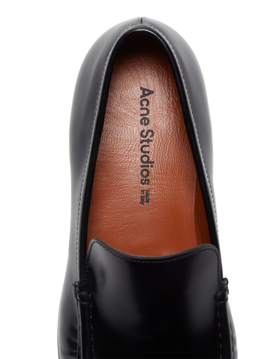 LOAFERS LEATHER AS BLACK