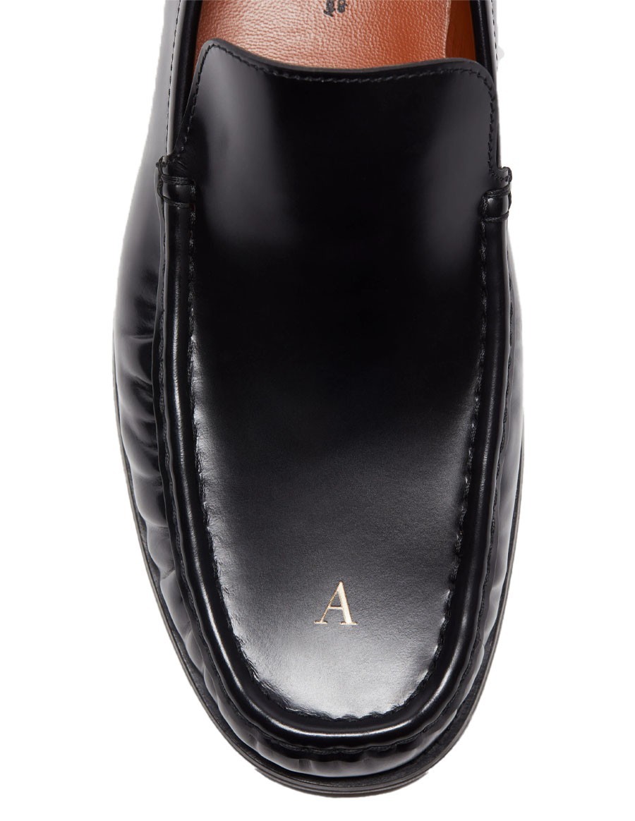 LOAFERS LEATHER AS BLACK