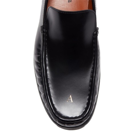 LOAFERS LEATHER AS BLACK