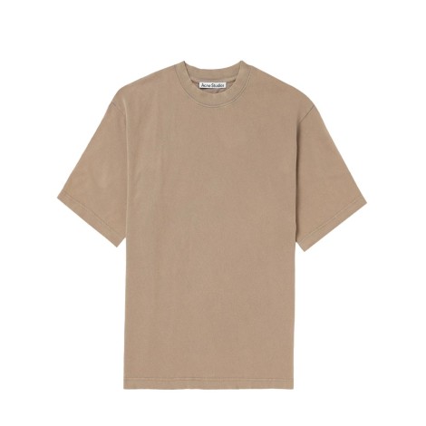 CREW NECK T-SHIRT - RELAXED FIT TAUPE BROWN