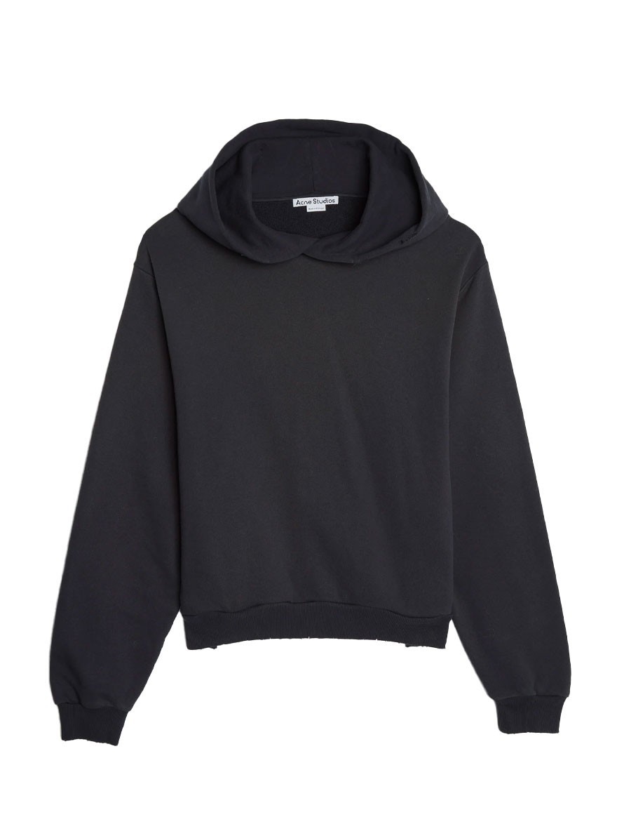 SWEATER LOGO HOODED BLACK