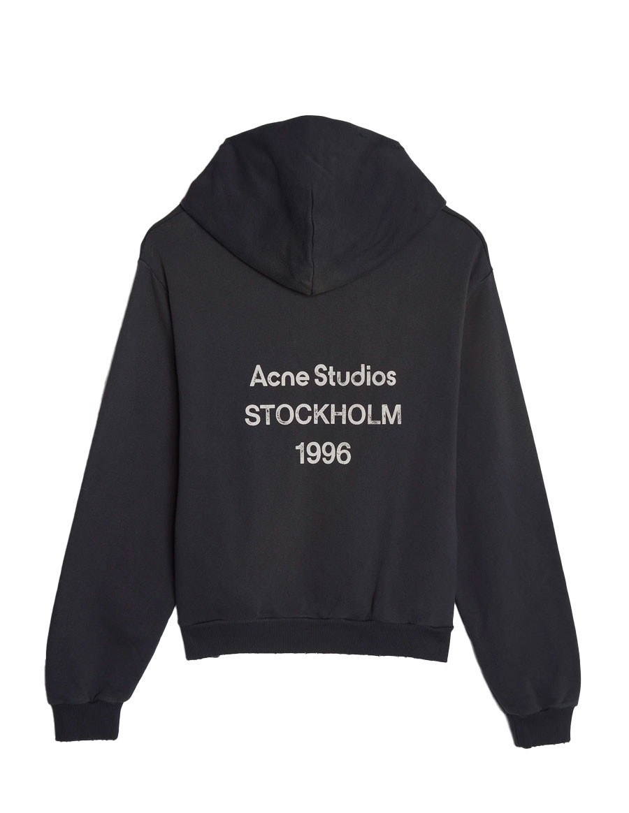 SWEATER LOGO HOODED BLACK