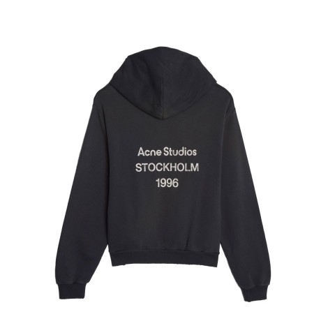 SWEATER LOGO HOODED BLACK