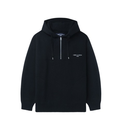 SWEATER HOODIE MEN'S HALF ZIP NAVY