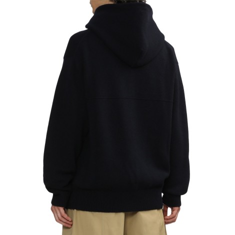 SWEATER HOODIE MEN'S HALF ZIP NAVY