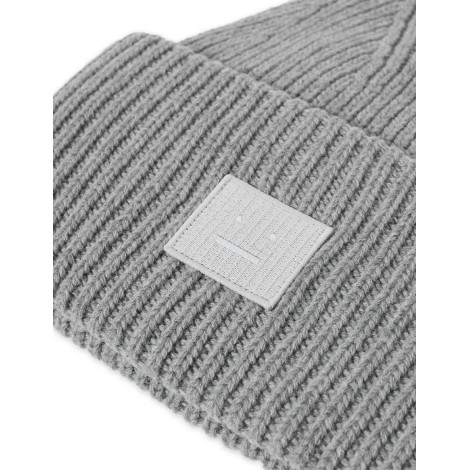 BEANIE LARGE FACE LOGO BEANIE GREY MELANGE