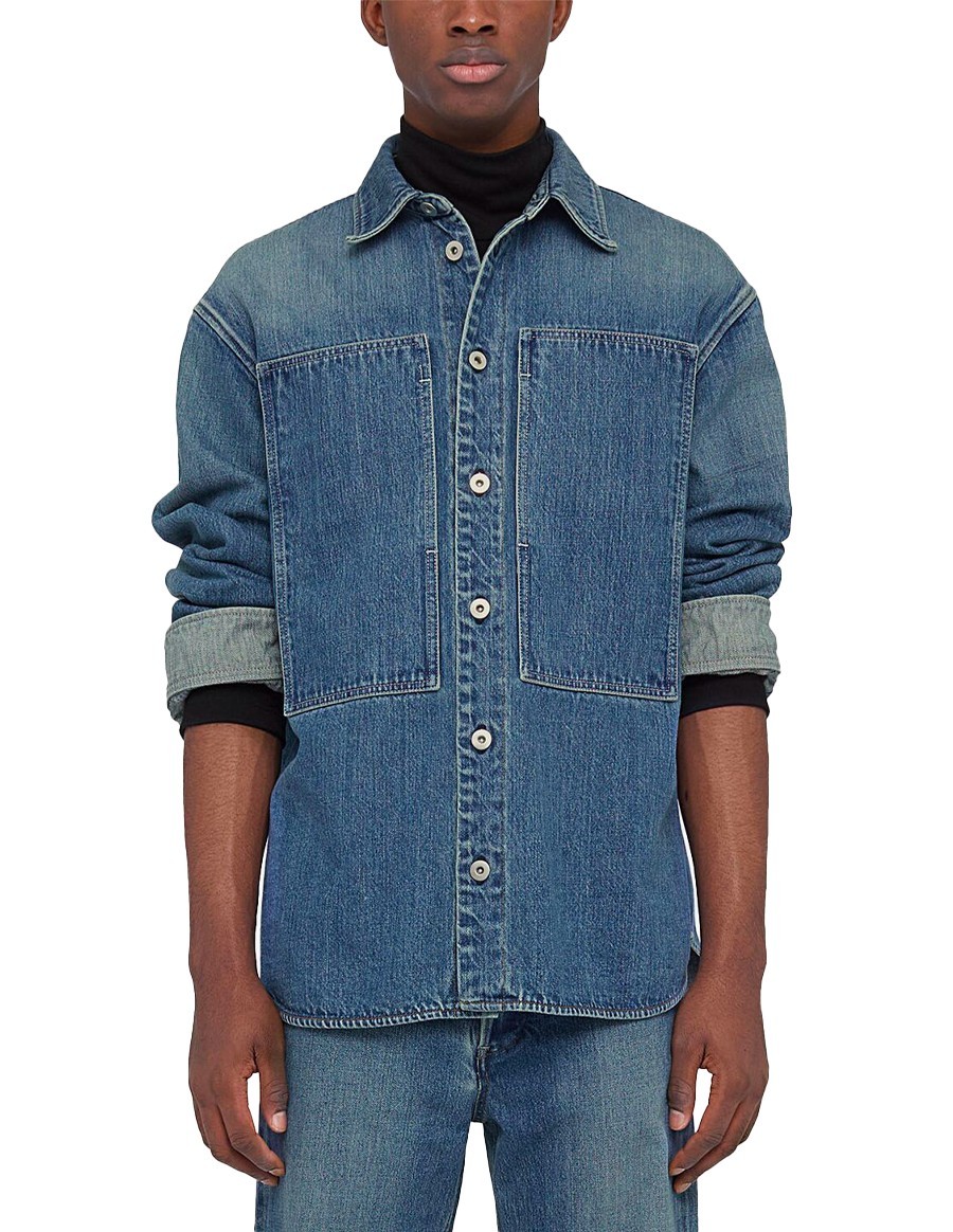 SHIRT JAPANESE RAW DENIM BLUE CANARD