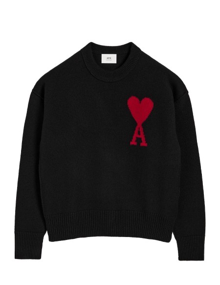 PULL AMI DE COEUR ROUGE NOIR