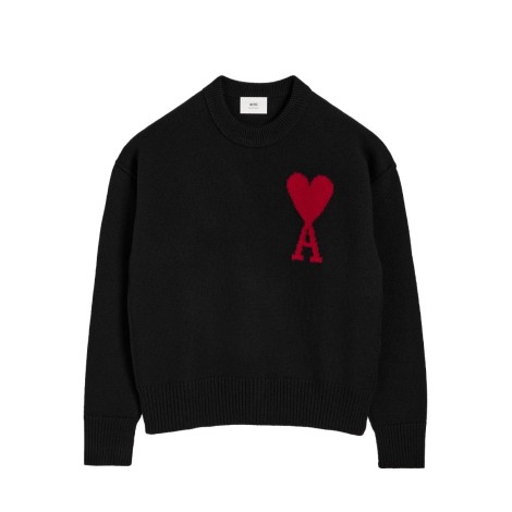 PULL AMI DE COEUR ROUGE NOIR