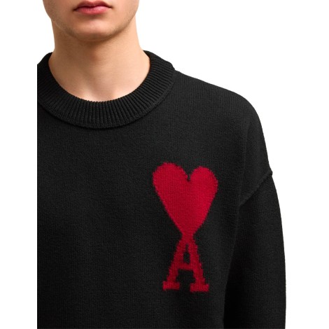 PULL AMI DE COEUR ROUGE NOIR