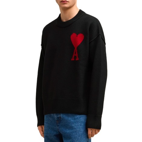 PULL AMI DE COEUR ROUGE NOIR