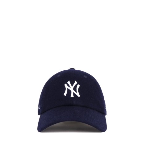 HAT YANKEES SERIF WOOL NAVY WHITE