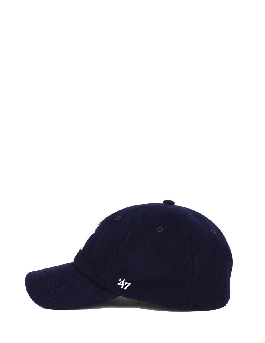 HAT YANKEES SERIF WOOL NAVY WHITE