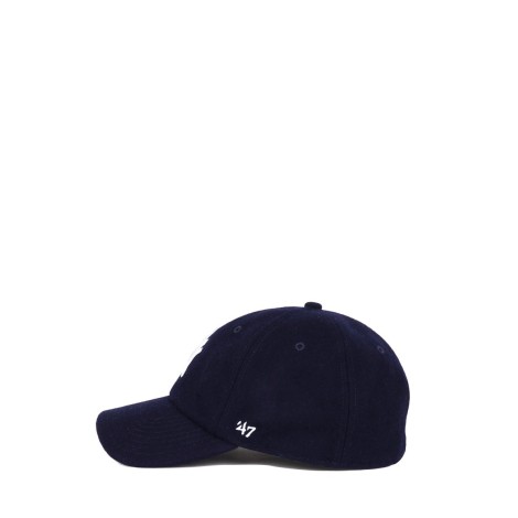 HAT YANKEES SERIF WOOL NAVY WHITE