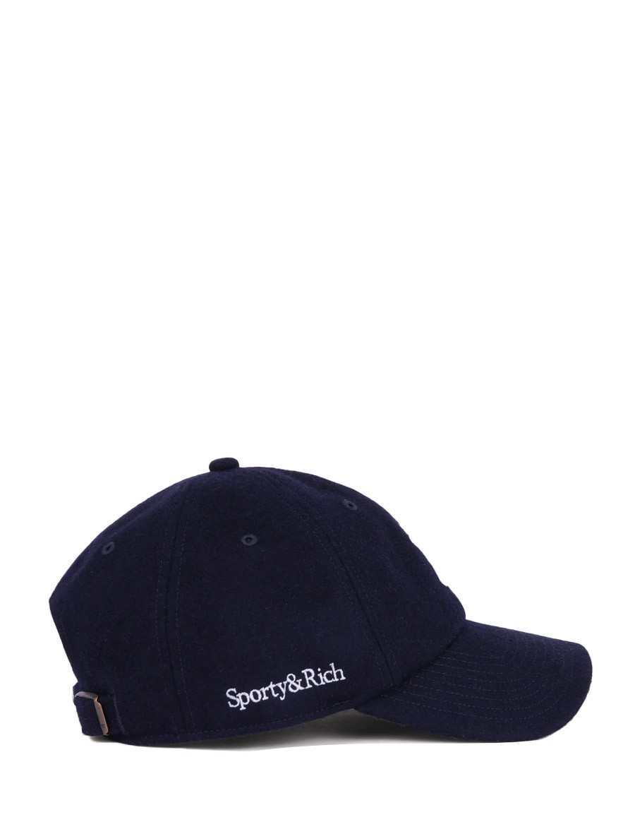 HAT YANKEES SERIF WOOL NAVY WHITE