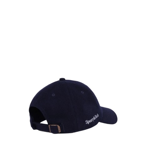 HAT YANKEES SERIF WOOL NAVY WHITE