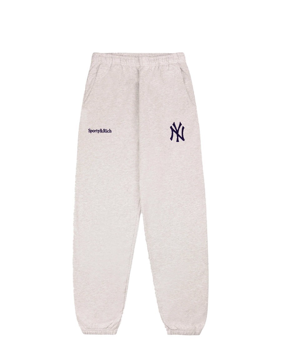 SWEATPANT YANKEES SERIF HEATHER GREY