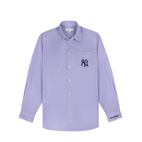 SHIRT YANKEES SERIF OVERSIZED WHITE LIGHT BLUR STRIPE