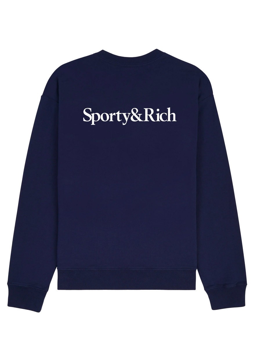 CREWNECK YANKEES SERIF NAVY