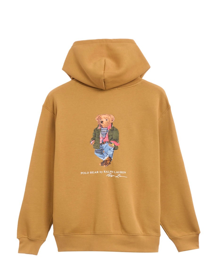 SWEATSHIRT POLO BEAR CAMEL