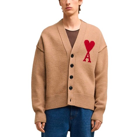 CARDIGAN AMI DE COEUR CAMEL ROUGE