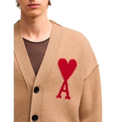 CARDIGAN AMI DE COEUR CAMEL ROUGE