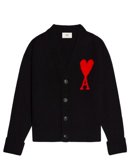 CARDIGAN AMI DE COEUR NOIR ROUGE