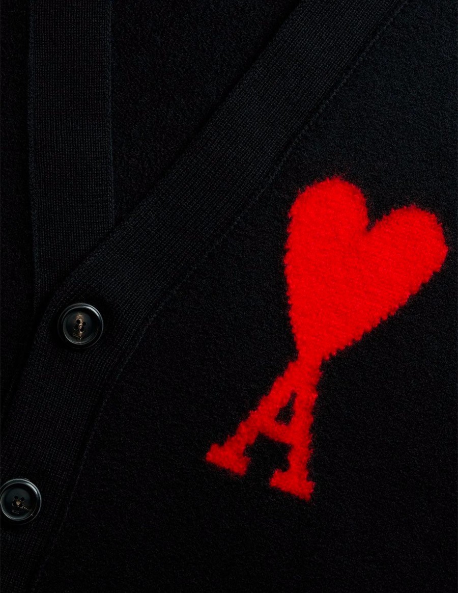 CARDIGAN AMI DE COEUR NOIR ROUGE