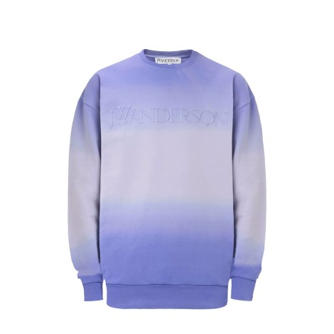 SWEATSHIRT LOGO EMBROIDERY GRADIENT LAVENDER