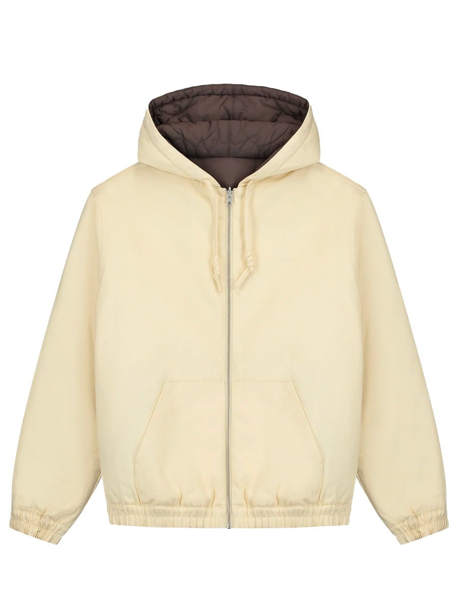 REVERSIBLE HOODED JACKET NATURAL