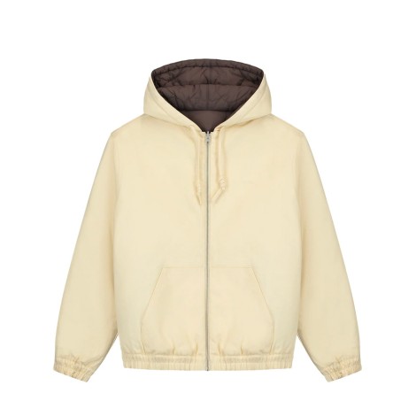 REVERSIBLE HOODED JACKET NATURAL