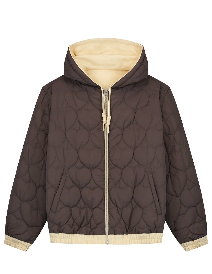 REVERSIBLE HOODED JACKET NATURAL