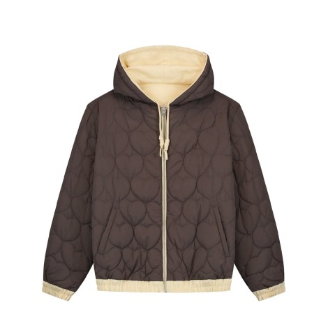 REVERSIBLE HOODED JACKET NATURAL