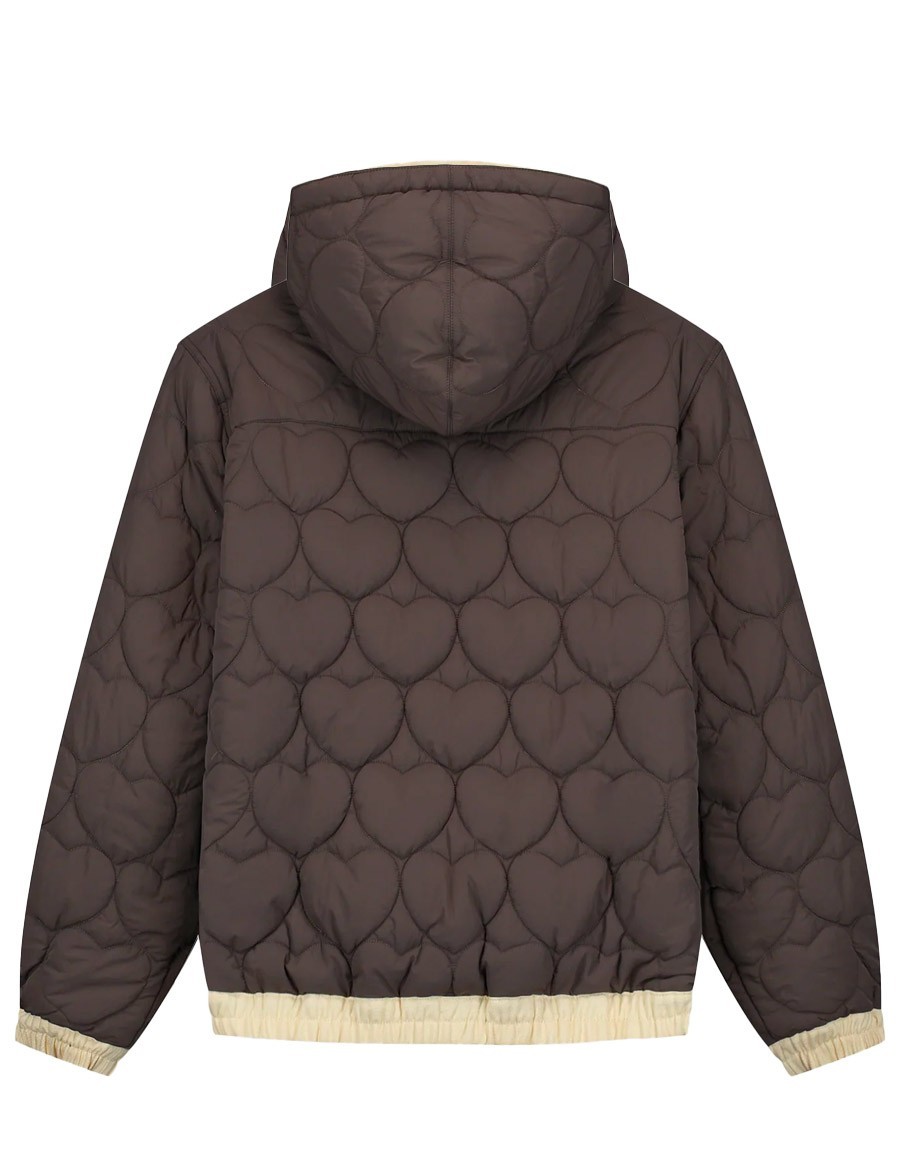 REVERSIBLE HOODED JACKET NATURAL