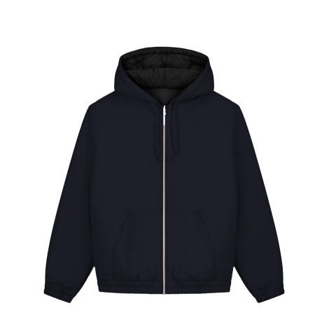 REVERSIBLE HOODED JACKET NAVY