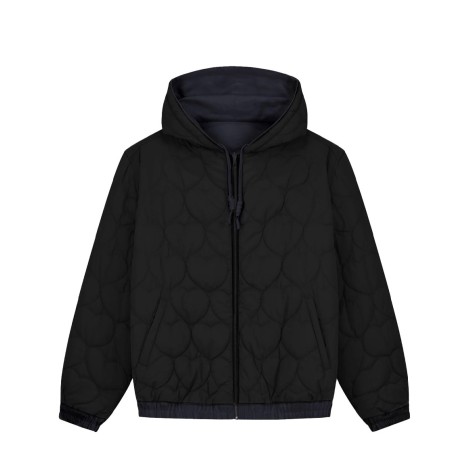 REVERSIBLE HOODED JACKET NAVY