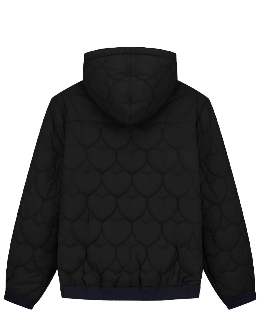 REVERSIBLE HOODED JACKET NAVY