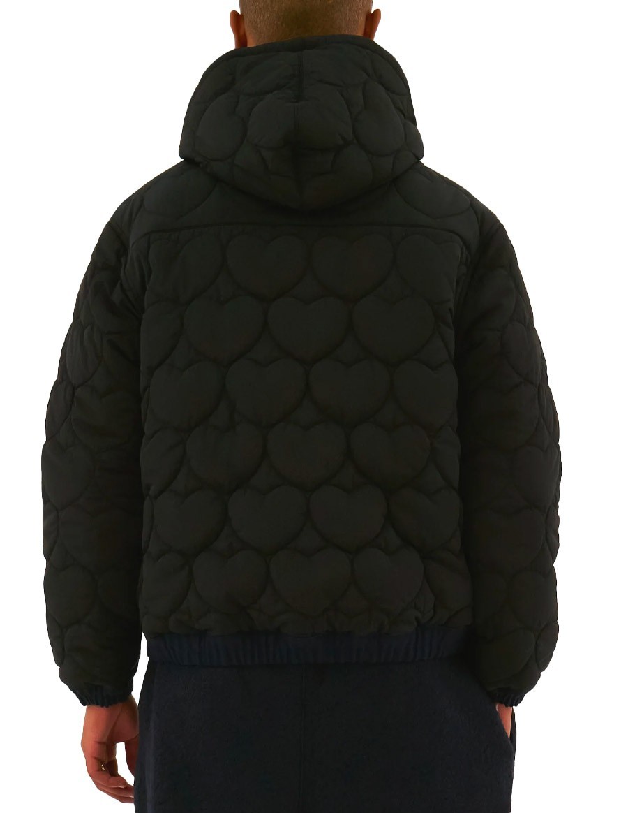 REVERSIBLE HOODED JACKET NAVY