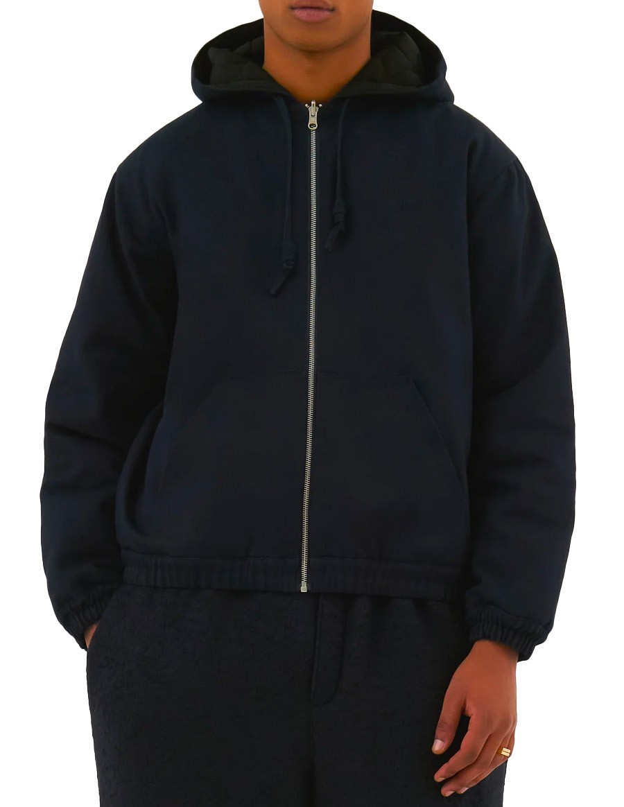 REVERSIBLE HOODED JACKET NAVY