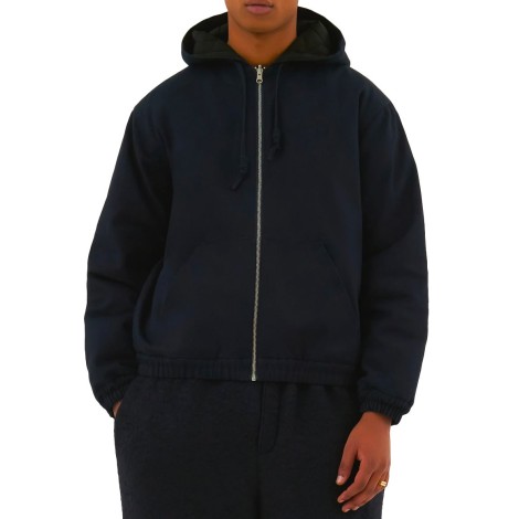 REVERSIBLE HOODED JACKET NAVY