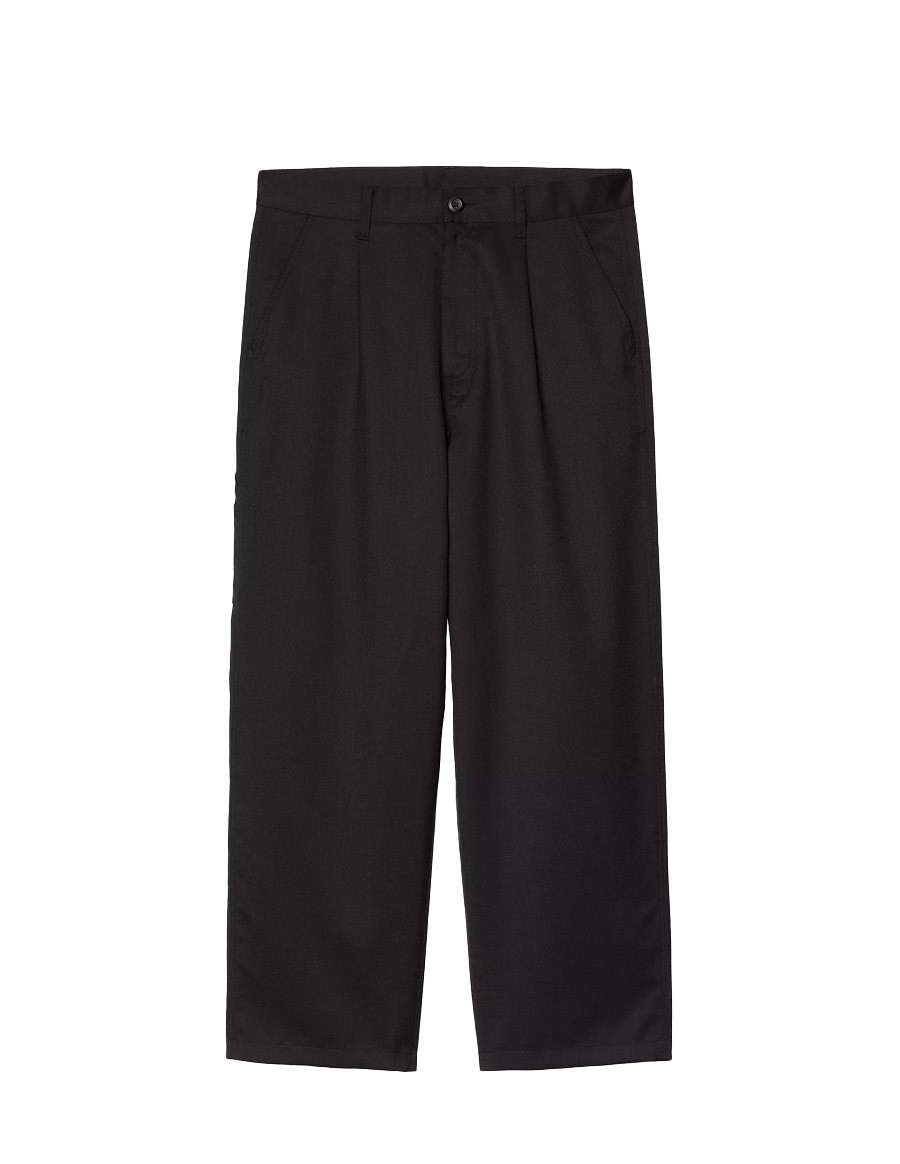 PANT SEATON WOOL TWILL BLACK