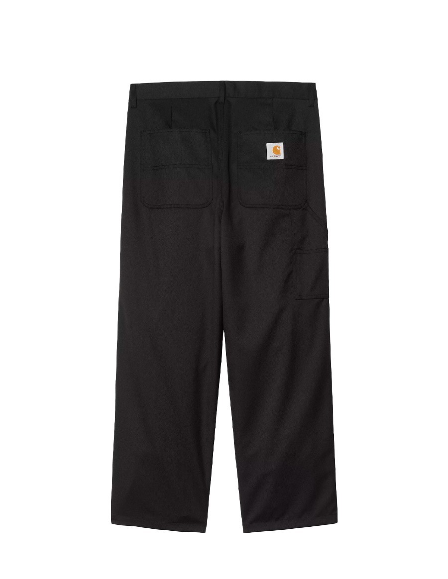 PANT SEATON WOOL TWILL BLACK