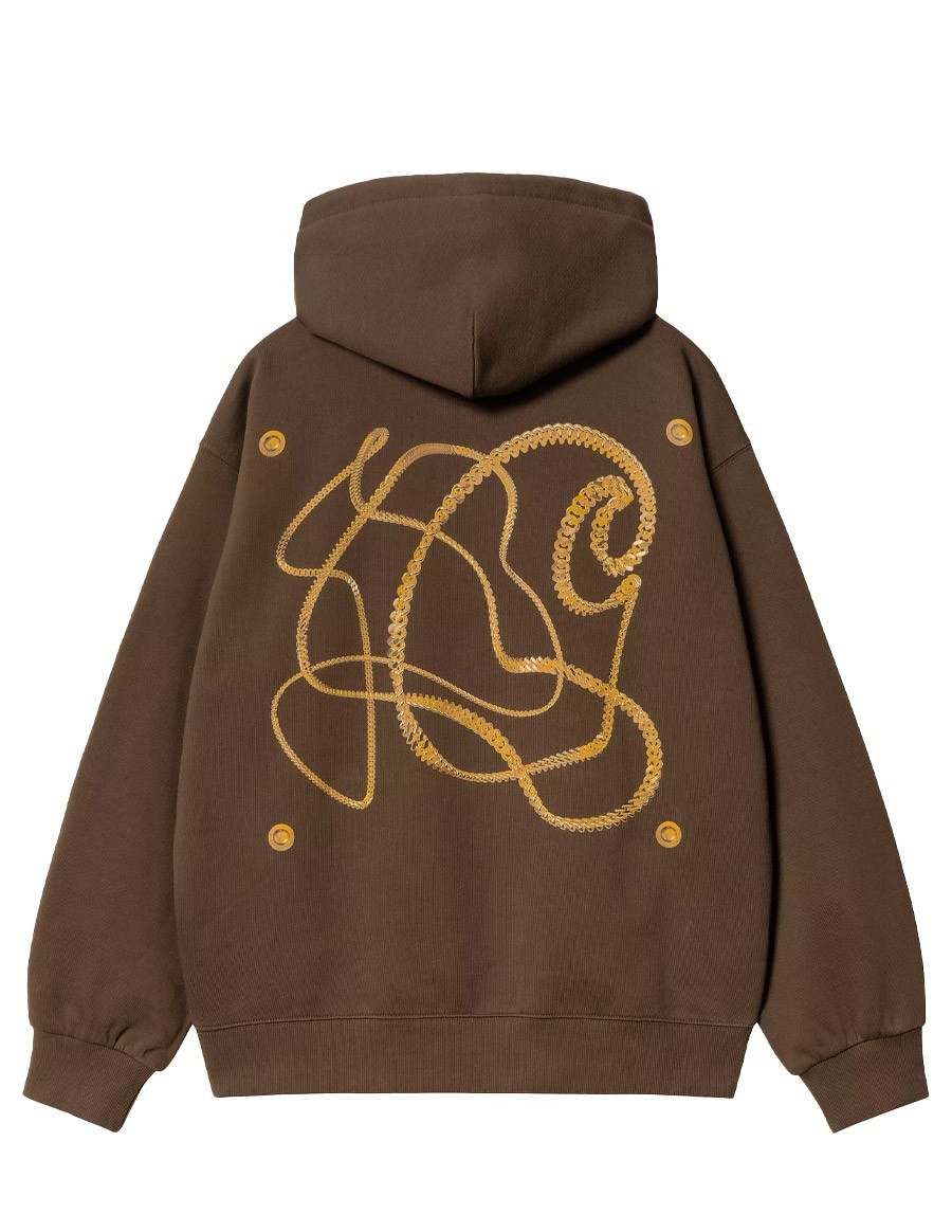 HOODED CHARM LINK LIBERICA GOLD