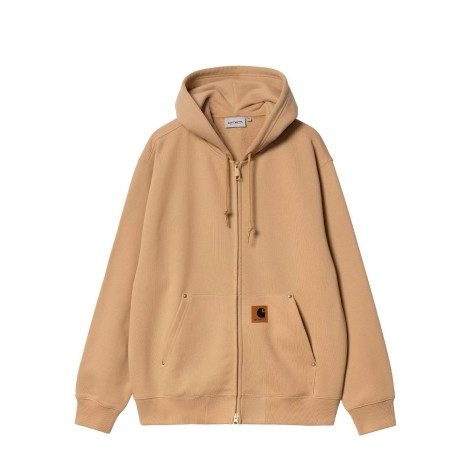 HOODED ELDON SWEAT DUSTY H BROWN