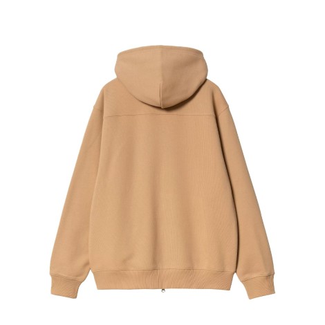 HOODED ELDON SWEAT DUSTY H BROWN