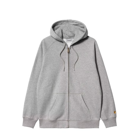 JACKET HOODED CHASE GREY HEATHER