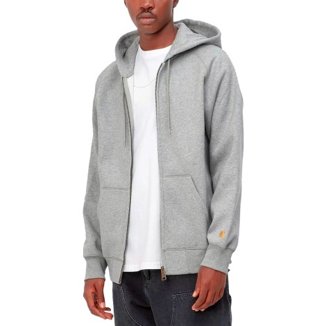 JACKET HOODED CHASE GREY HEATHER