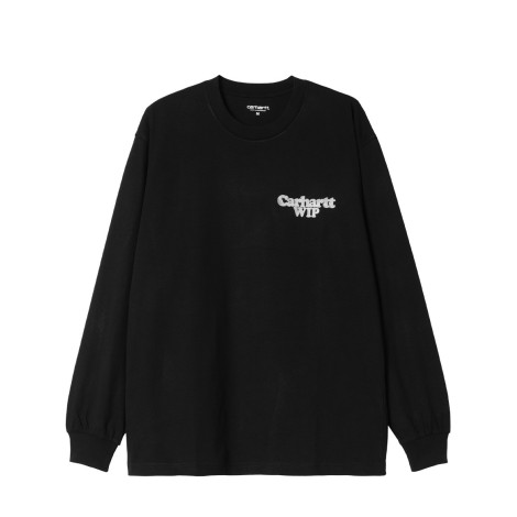 TSHIRT L/S LINKED CHARMS BLACK SILVER